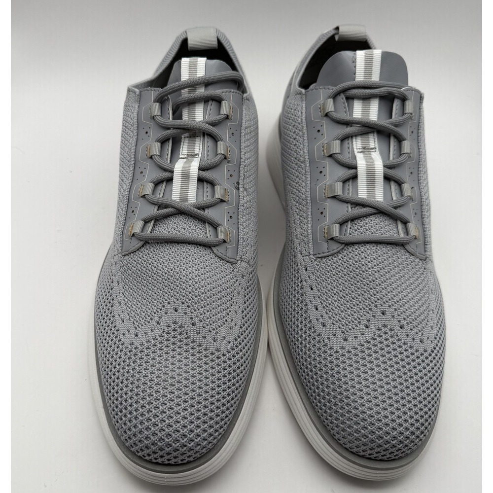Bruno Marc Knit Oxford Men's Shoes Sz 12 Gray Wingtip Brogue Excellent Condition - Picture 4 of 8